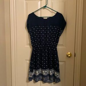Womens large elephant printed blue dress from Ardene.